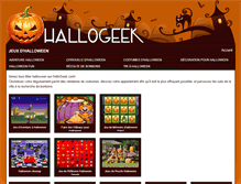 Tablet Screenshot of hallogeek.com